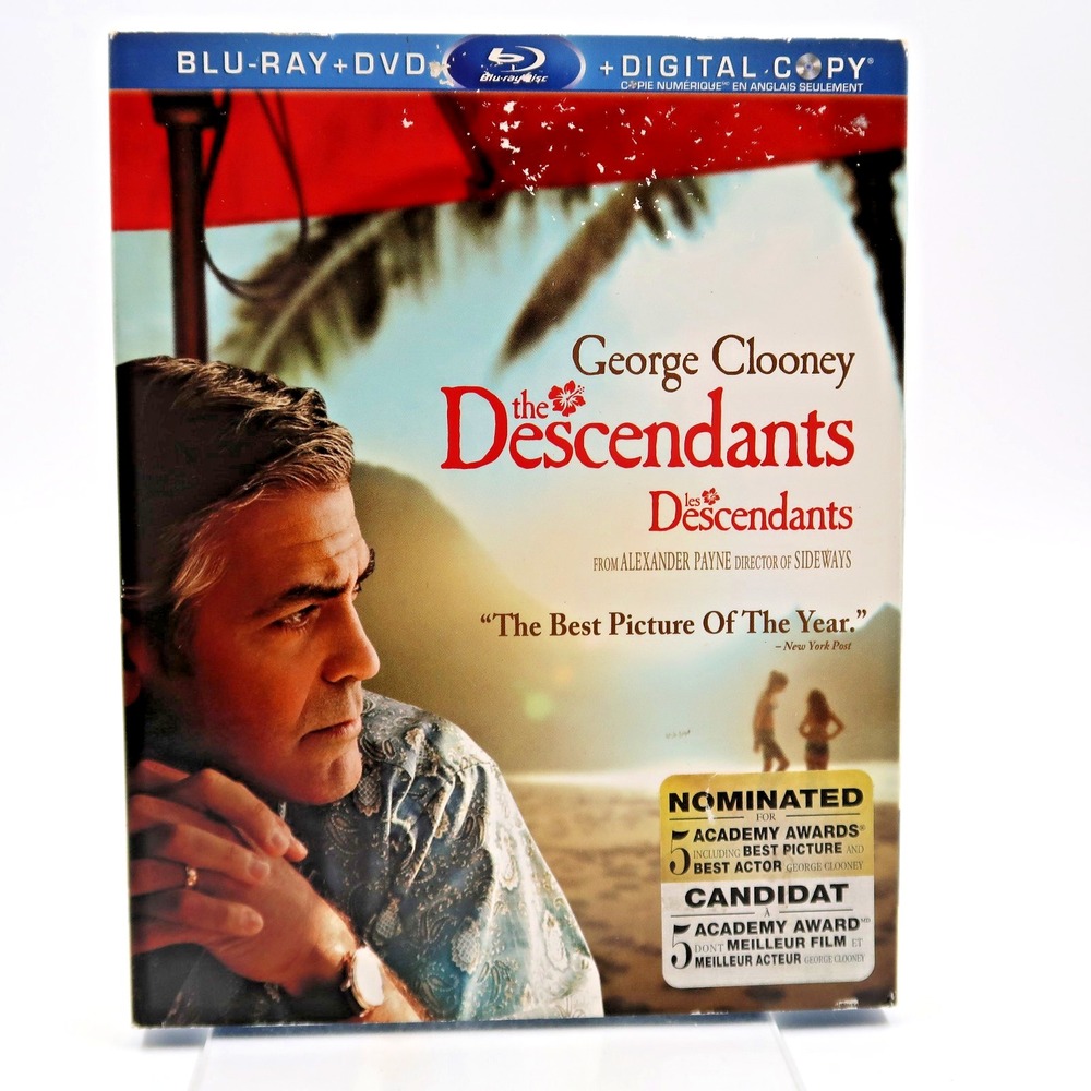 The Descendants Blu-ray DVD 2012 George Clooney Shailene Woodley Drama Movie